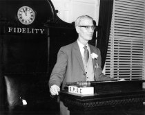 Harold Sheetz at the podium